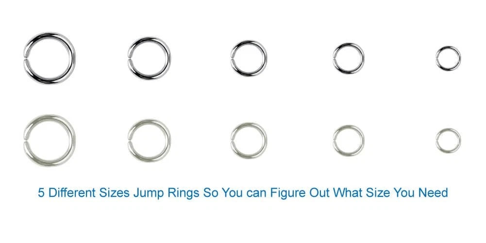 Anezus Jump Rings for Jewelry Making Supplies with Ring Pliers Silver