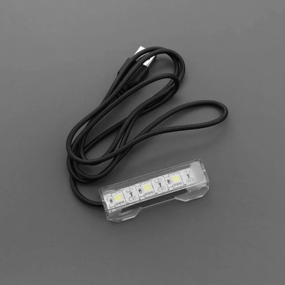 ECSiNG 2Pcs Small Aquarium Light Black Wire White USB Strip Water