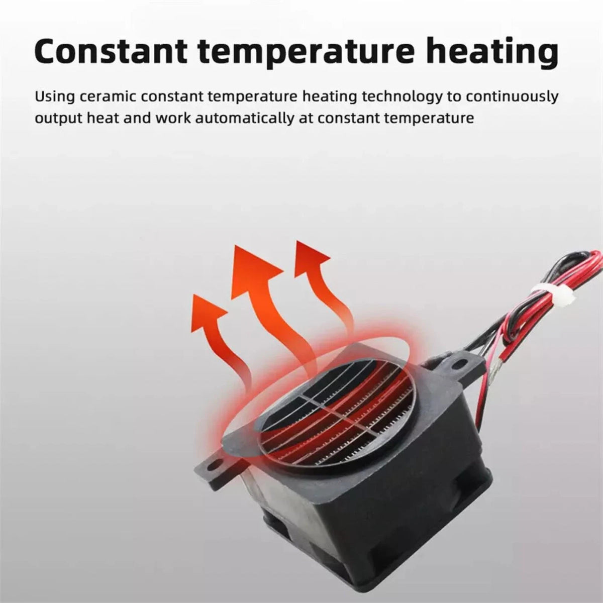 1*   12V 100W PTC Ceramic Heater 30s Rapid Heating Safety Protection