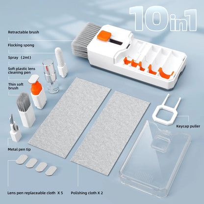 Ordilend Keyboard Cleaner & Laptop Cleaning Kit, All-in-1 for Computer White