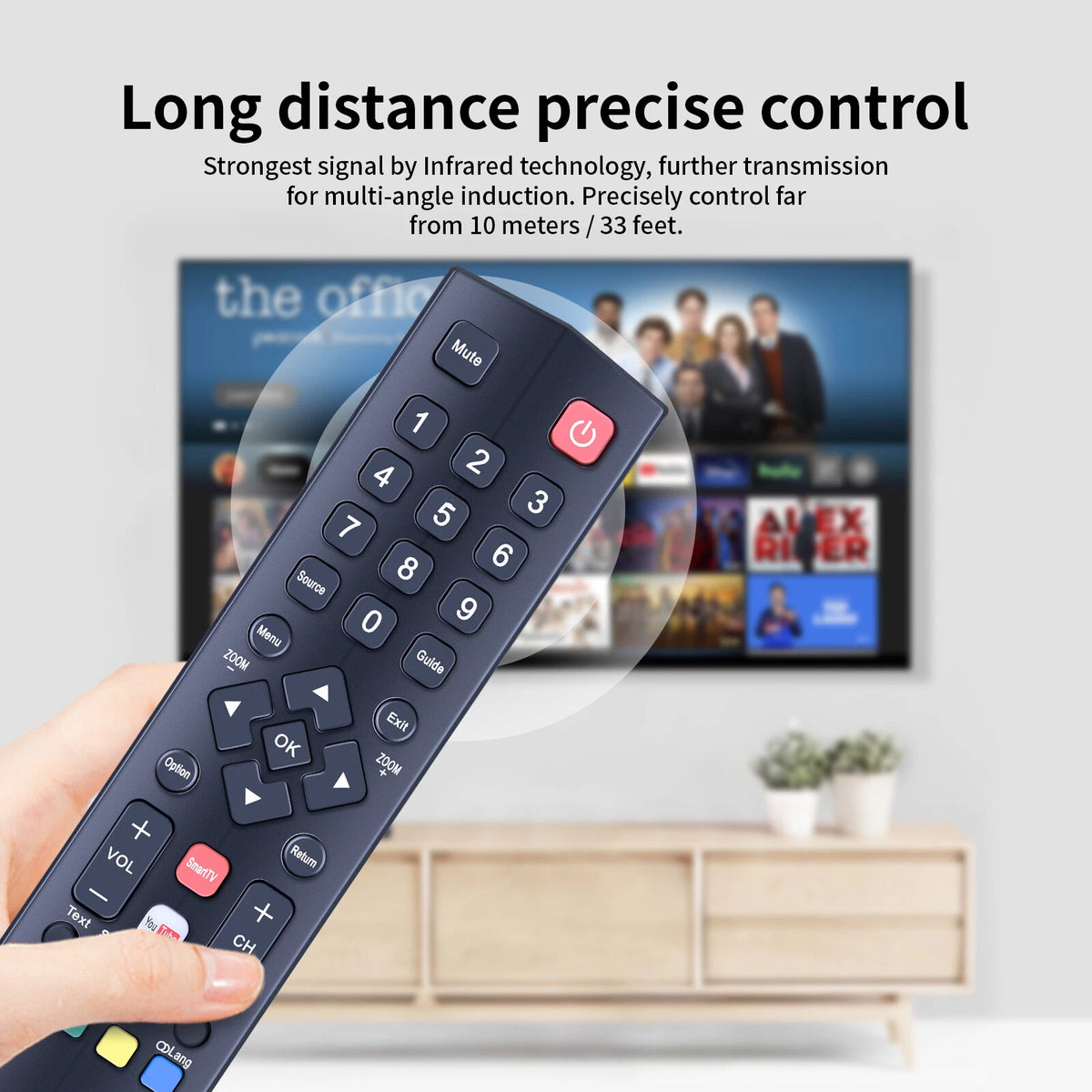 RC200 Remote Control For TCL E3800 S4700 Series TV
