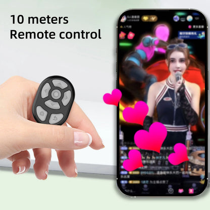 Mobile Phone Bluetooth Remoter Ring W/Charging Bin Efficient E-book Page Turner