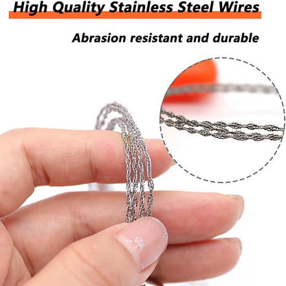 Lightweight Wire Saw With PP Handles For Hiking Backpacking Camping Outdoor Gear