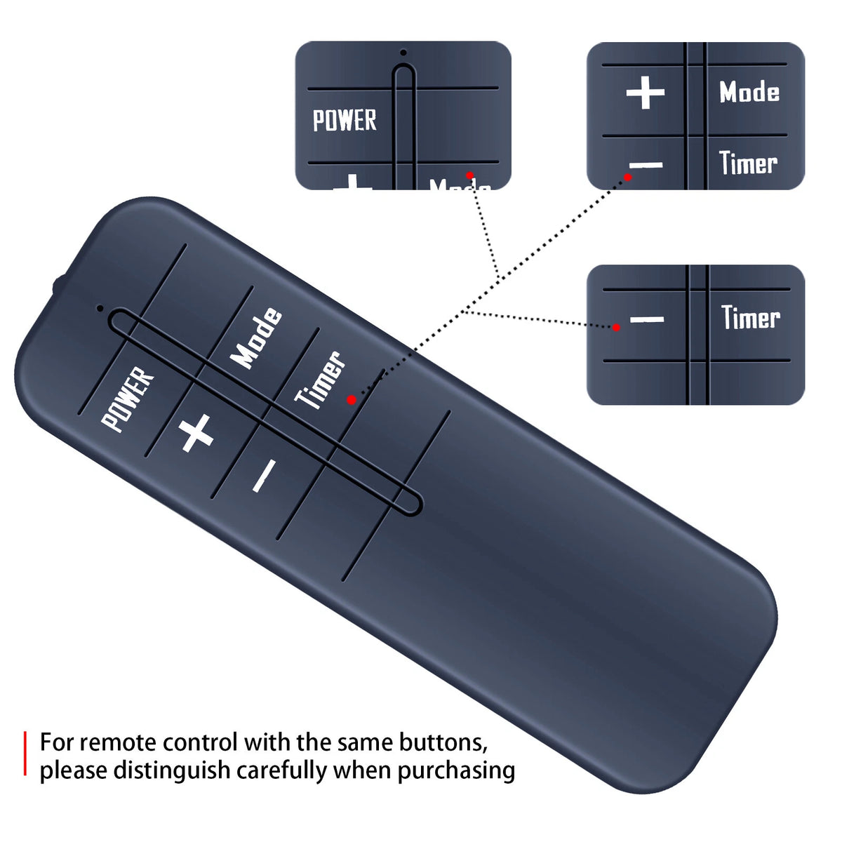 Remote Control For Dr. Infrared Heater Portable Space Heater DR968 DR-968
