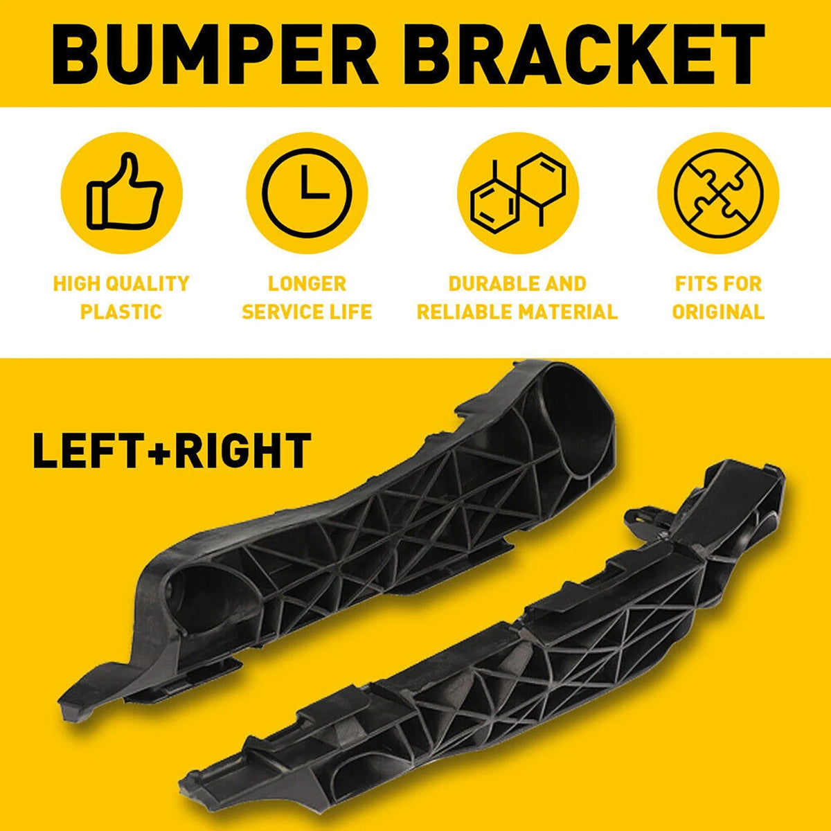 2* Front Bumper Brackets Retainers 2006-2012 For Toyota Rav4 Driver Passenger