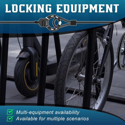 Electric Scooter Lock, Anti-Theft Cable Lock with Key, 39.37inch