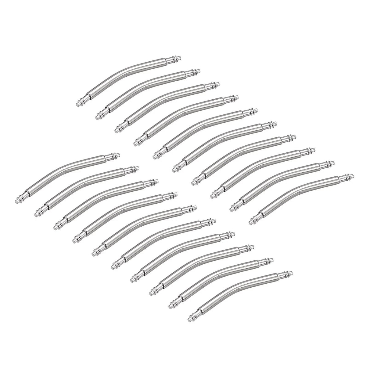 uxcell 22mm Curved Spring Bar Pins 1.8mm Dia Stainless Steel 22mm, Silver