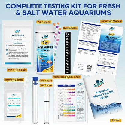 11 in 1 - Aquarium Test Strips | 950 Tests - 150 | Fish Tank...