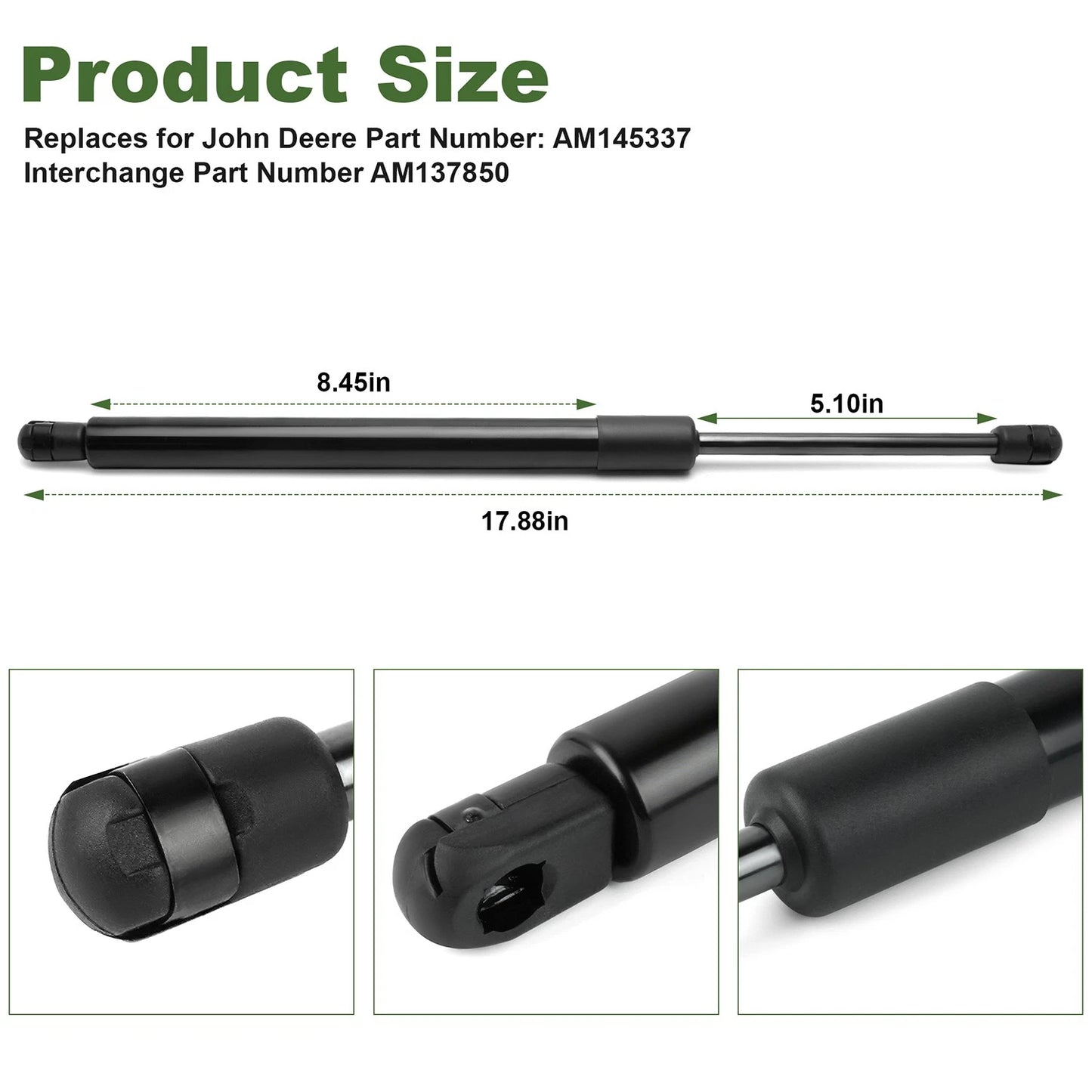 Gas Operated Lift Cylinder AM145337 for Gator XUV625i 825i 835R 855M 865E