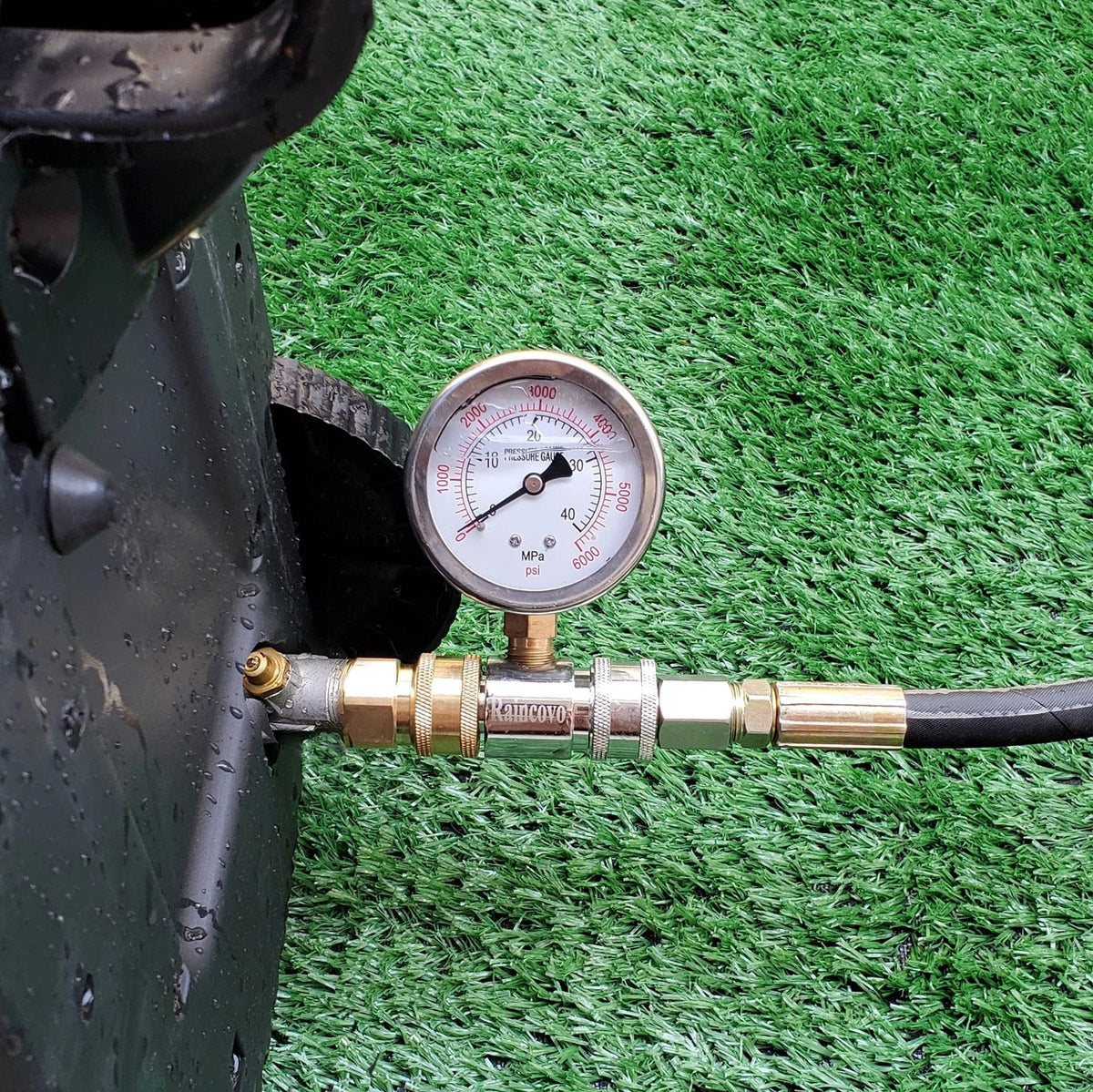 Raincovo Pressure Washer Gauge, 6000 PSI, 3/8 Inch Quick Connect, 6000 PSI