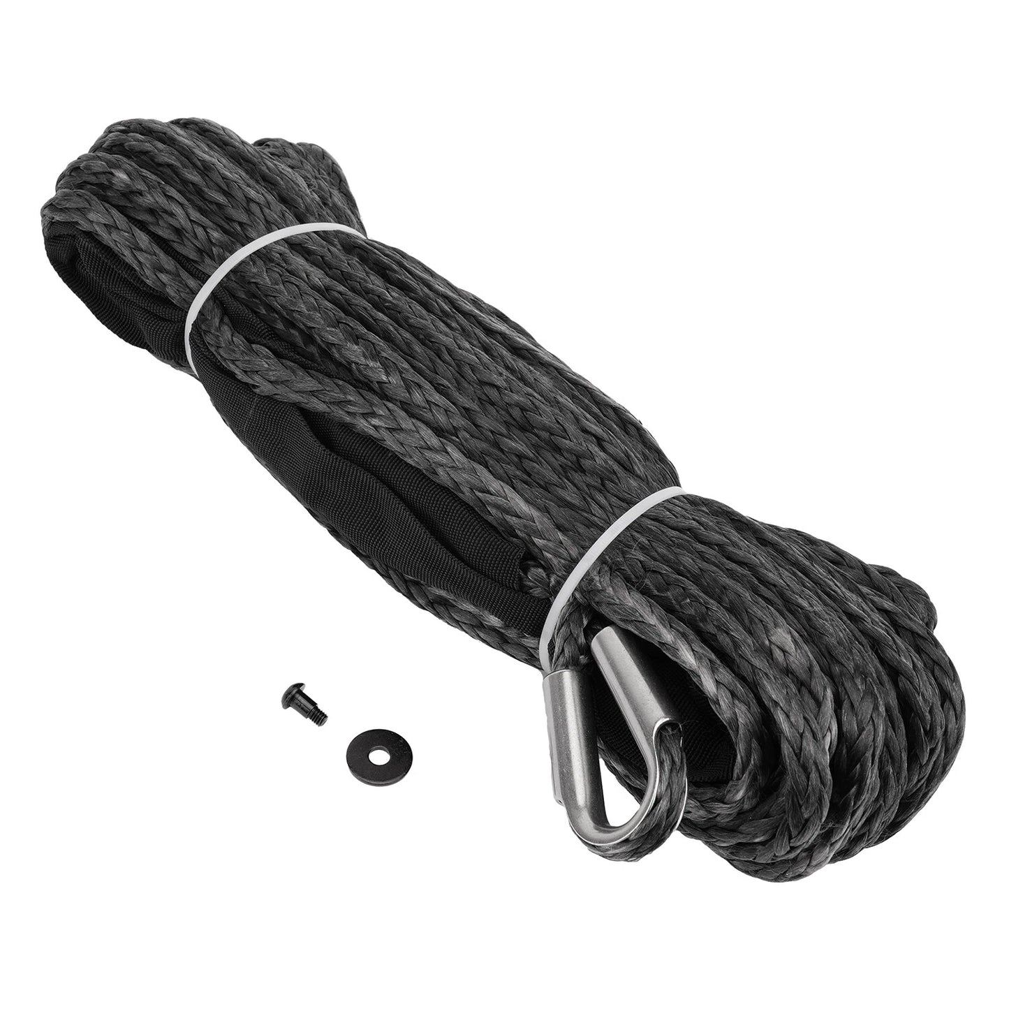104232 Winch Synthetic Rope 90' long-3/8" Hook/Loop ends 12000 lb