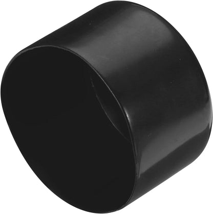 uxcell 2pcs Rubber End Caps 70mm ID Vinyl Round Tube x 40mm H, Black
