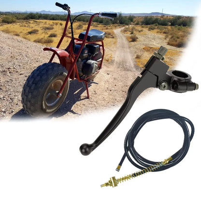Swagnaz Mini Bike Brake Lever (Left)+69" Drum Cable fits for Black