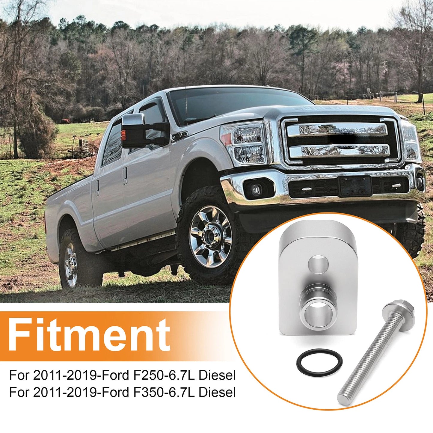 MAP Air Intake Temperature Sensor Spacer Anti-Soot for 2011-2019 Ford F250/F350