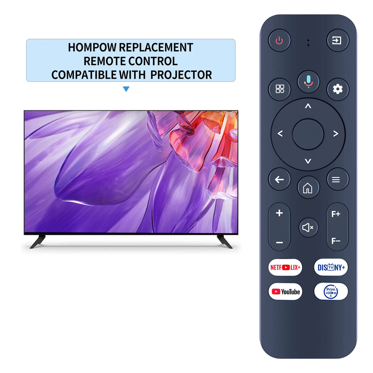 Replacement Remote Control For Sovboi Smart Projector Acer H7850