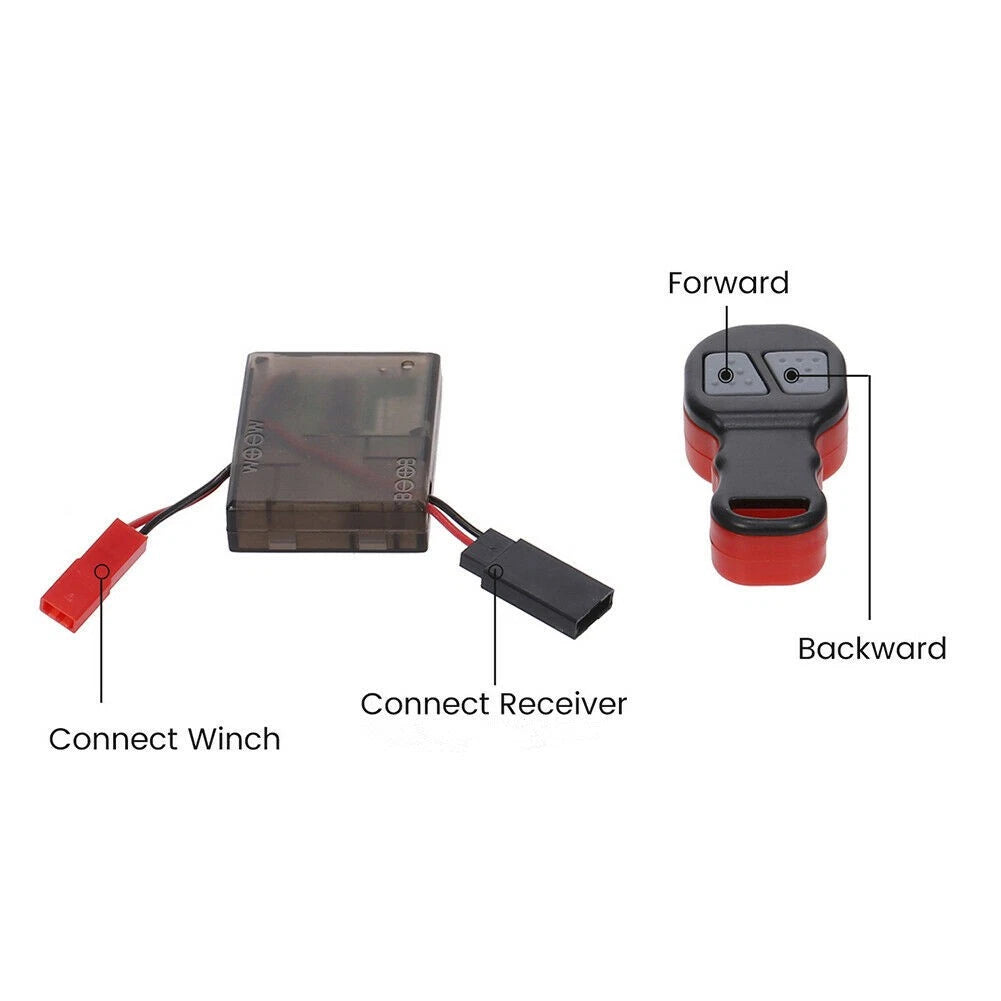 1/10 RC Winch Controller Remote Control Receiver DIY Kit For RC4WD TRX4 SCX10