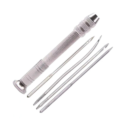 Leather Sewing Awl Set Shoes Repair Punch Stitching Needle Alloy+Copper
