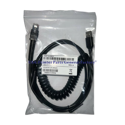 5Pc 9.8FT 3M coiled USB Cable Fits For Zebra LI3608 LI3678 DS3678 DS3608 Scanner