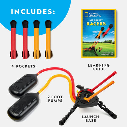 National Geographic Air Rocket Toy – Jump & Launch Dueling Medium, Multicolor