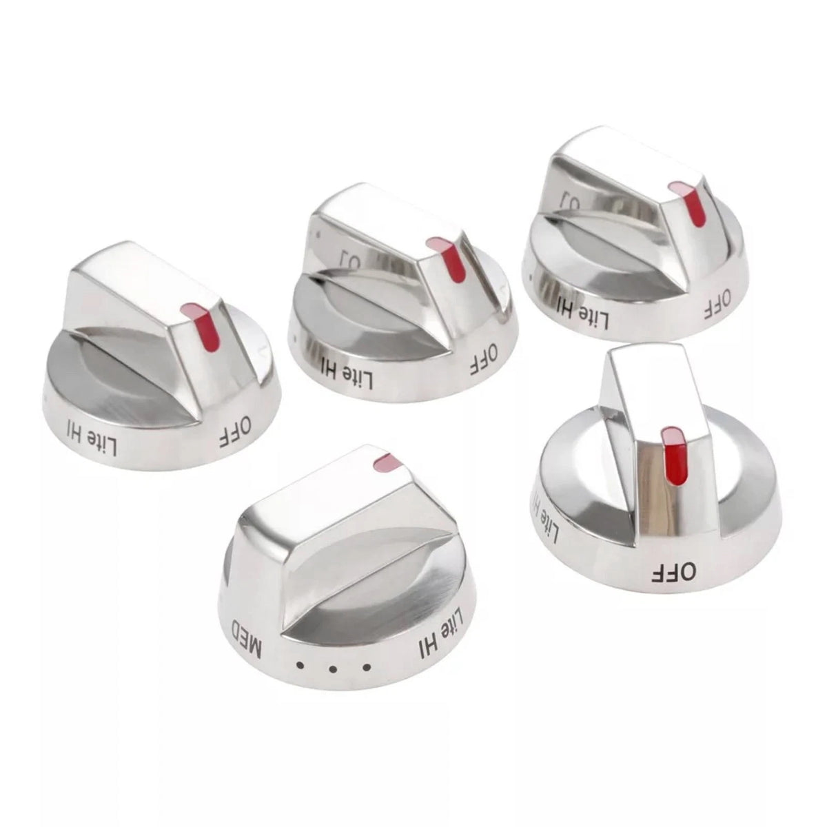 5Pcs DG64-00473A Gas Stove Top Burner Dial Knob Range Oven For Samsung