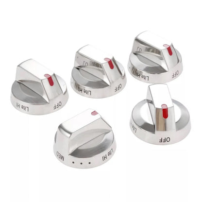 5Pcs DG64-00473A Gas Stove Top Burner Dial Knob Range Oven For Samsung