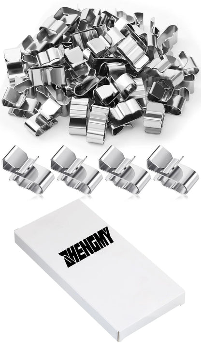 Zhengmy 50 Pcs Trailer Frame Wire Clips Stainless Steel 22.5 mm/ 0.89 inches