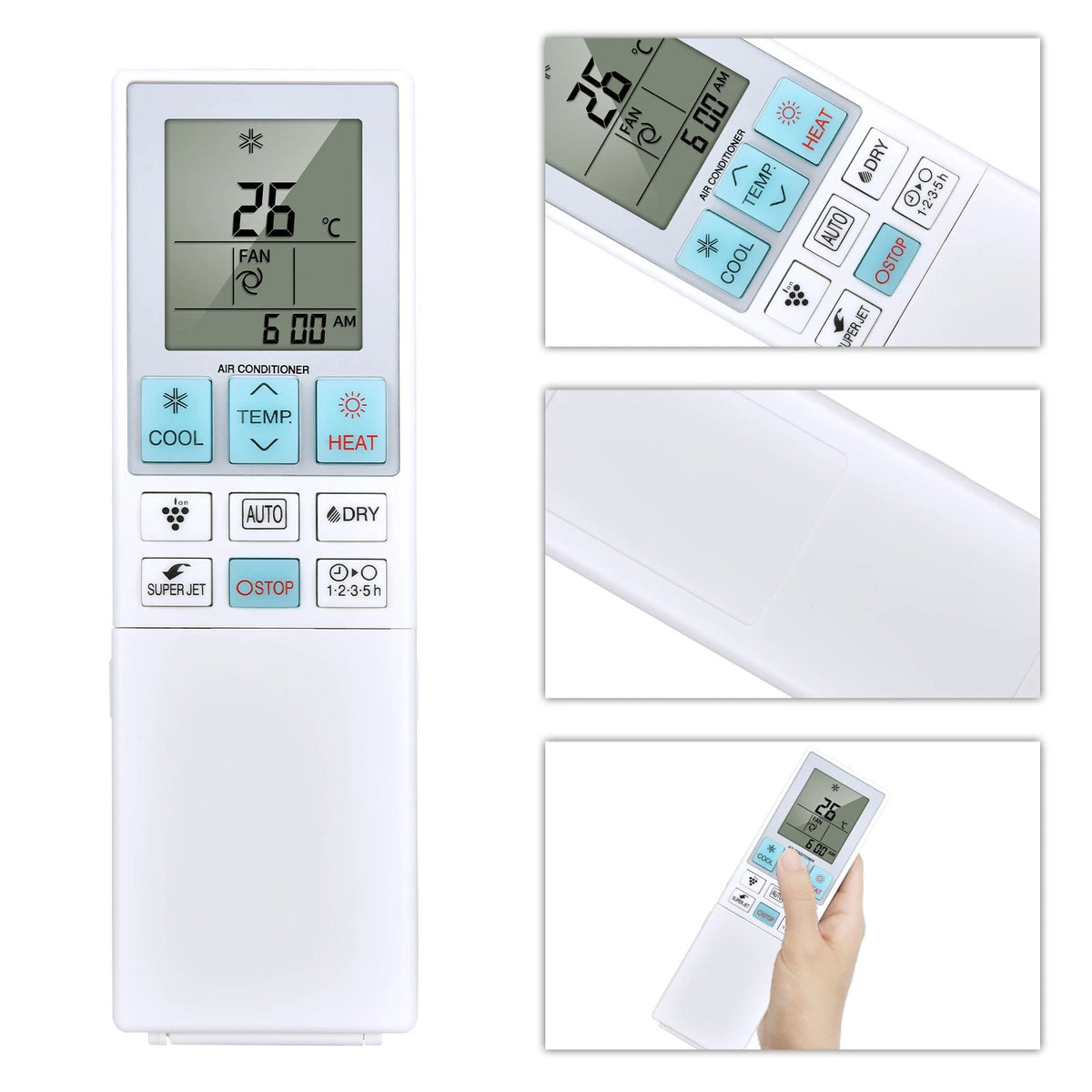 CRMC-B153JBEZ Replacement Remote Control For Sharp Air Conditioner