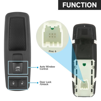 Front Right Passenger Side Master Power Window Switch - Compatible for Dodge...