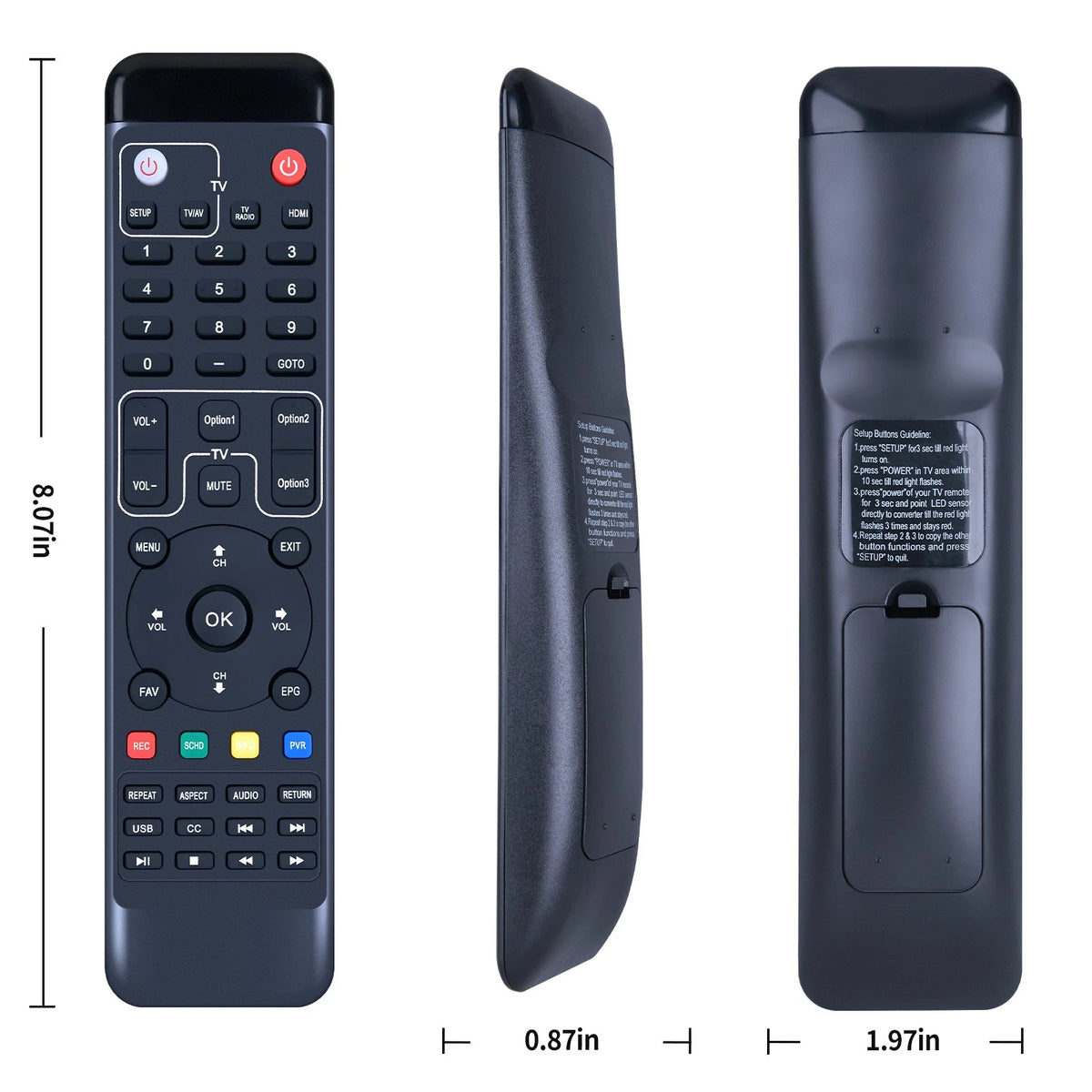 Remote Control For IVIEW IVIEW-3500STBA III, ATSC Digital Converter Box