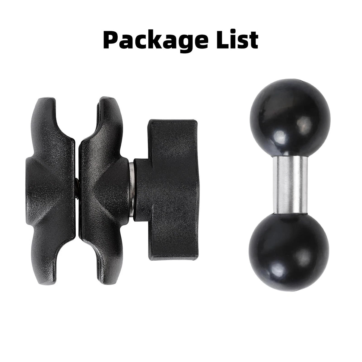 FPN Double Socket Arm with 1" Ball Adapter Compatible RAM B Black