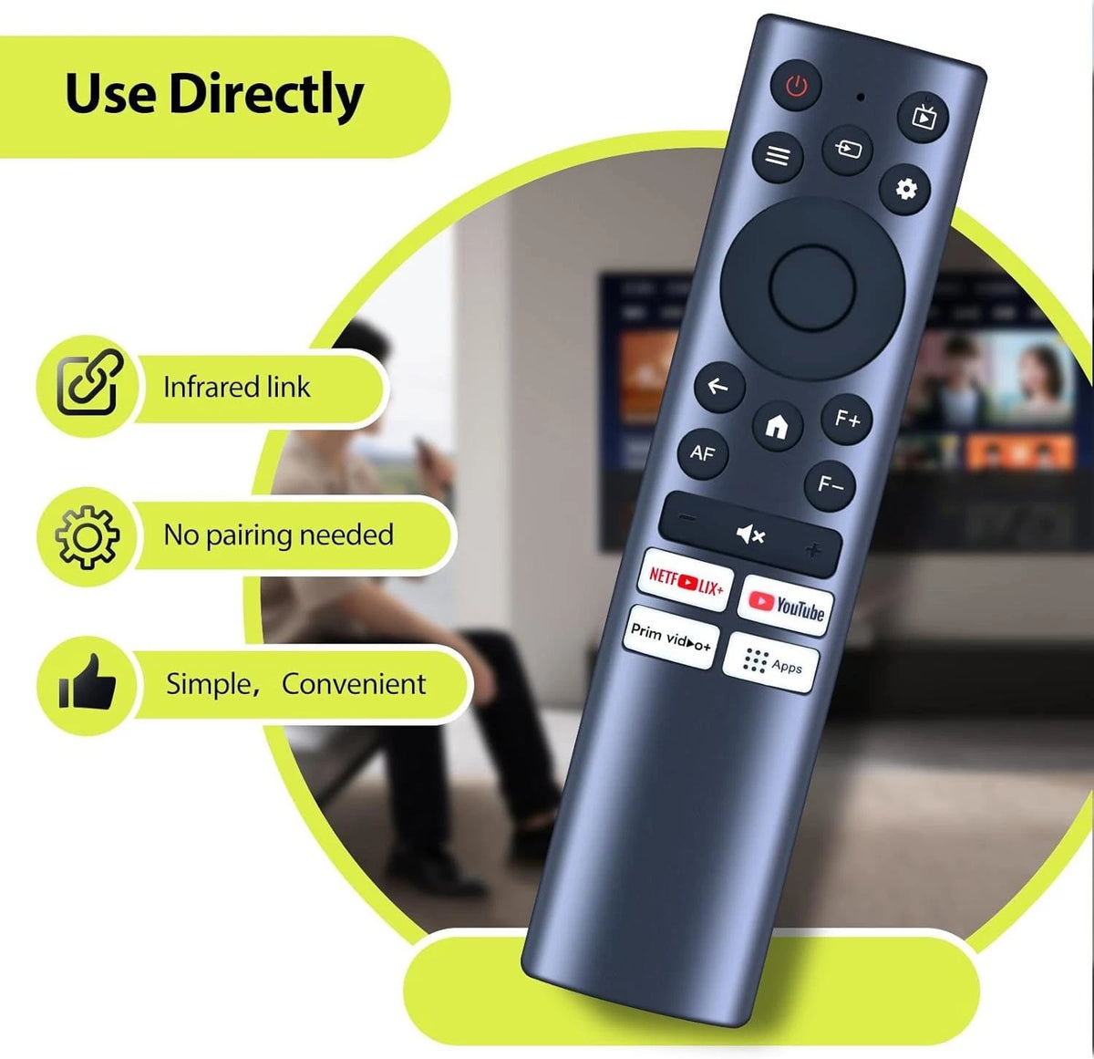 Remote Control For Kogata GC357, NUTROMO Smart Projector