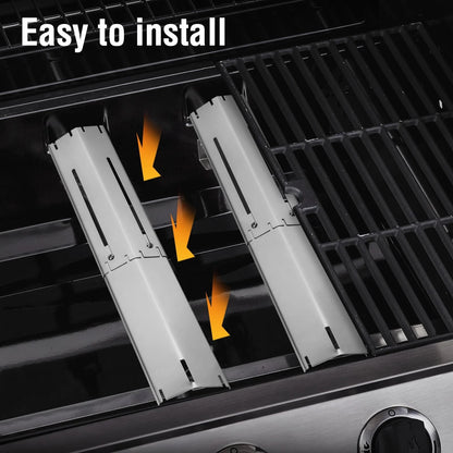 Universal Heat Tents Replacement for Charbroil, Nexgrill, silver