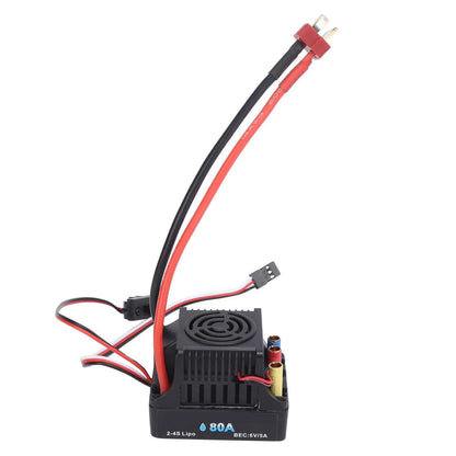 Durable Waterproof 80A Brushless ESC 6V/5A BEC Output For 1/8 Remote Control Car