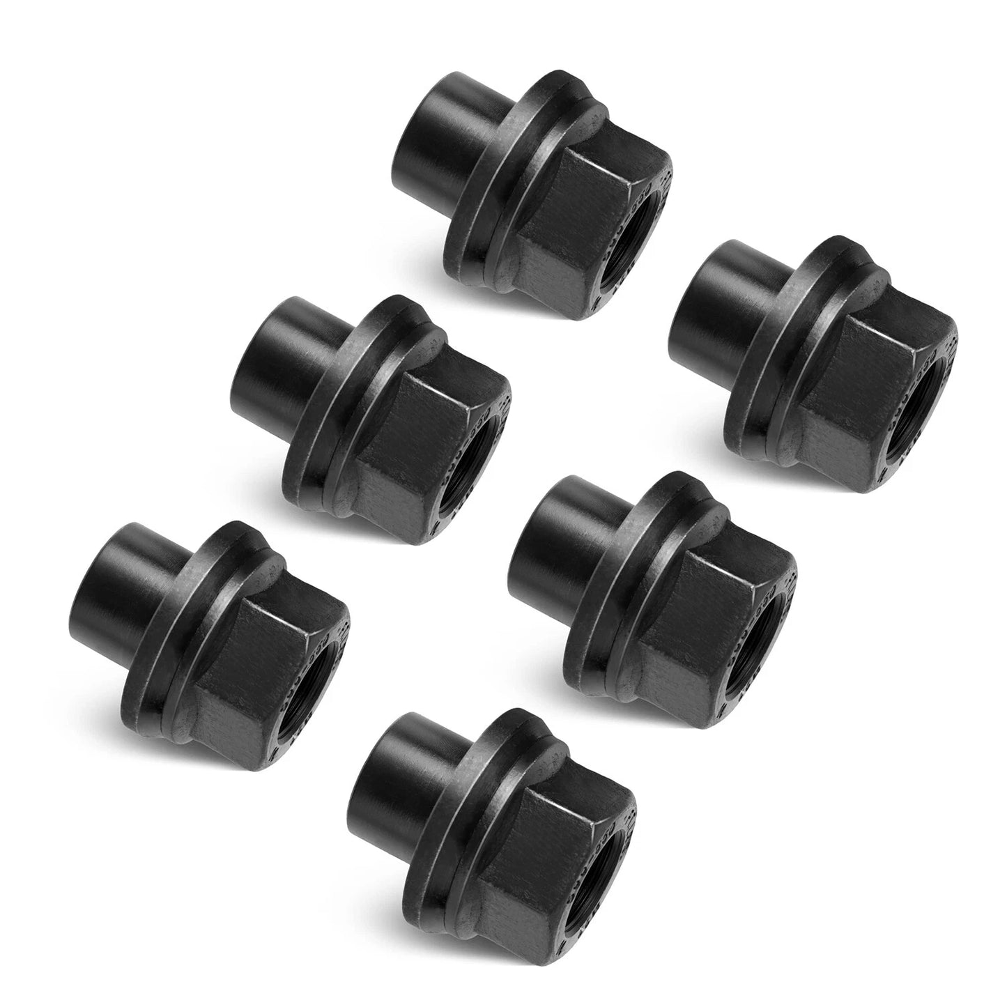 6 Pack 33mm M22x1.5 x 19mm Wheel Nuts Sleeve Nuts M22-1.5x19mm Skirt Flange