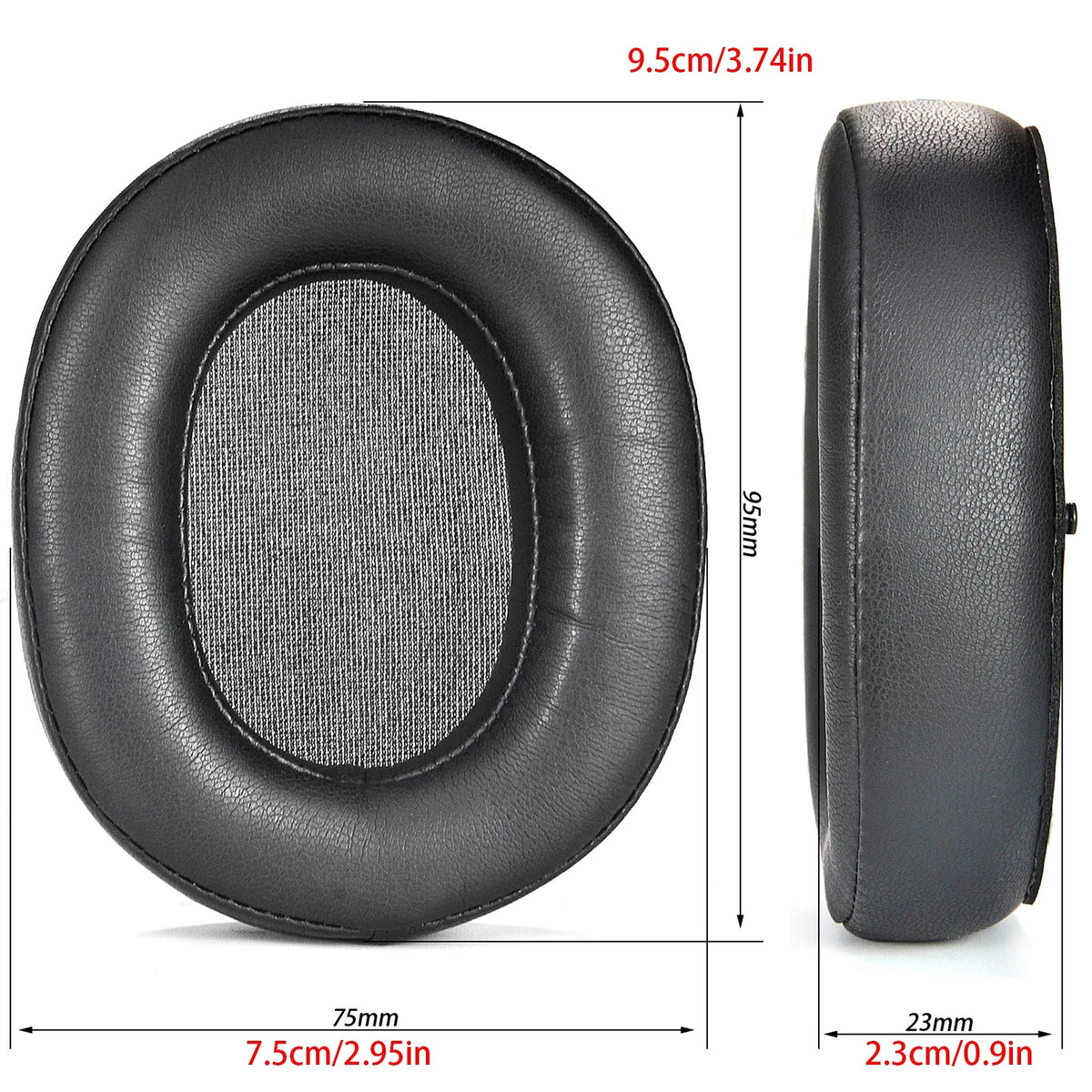 Black Headset Earpads Ear Cushions Ear Pads For COWIN SE7/SE7 PRO Headphone