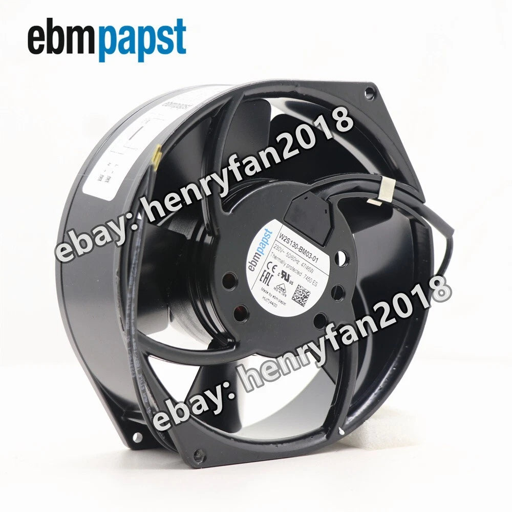W2S130-BM03-01 Axial fan 230VAC 47/46W 7450ES Ebmpapst Control cabinet Fan