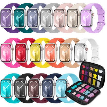 18 Pack Sport Band Compatible 38mm/40mm/41mm/42mm(Series 10 11), of 18