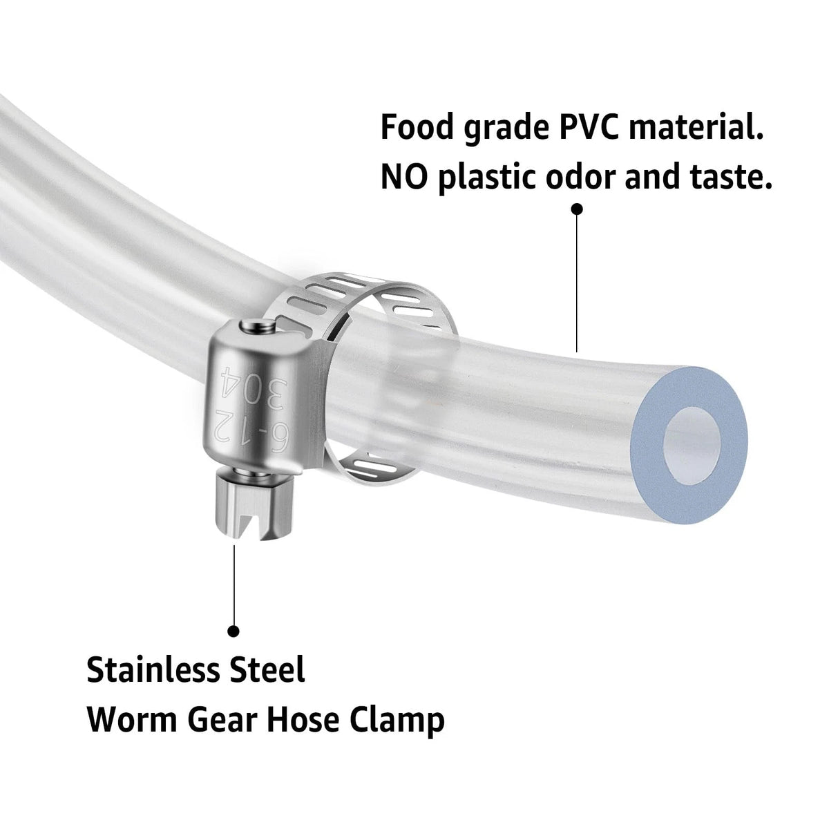 MRbrew Draft Beer Line with Barb Connector, Kegerator Accessory Kit Beer...