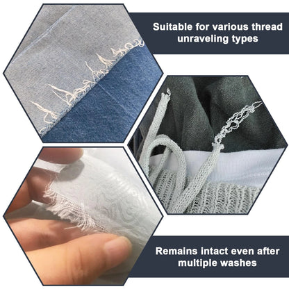 2pcs Fray Stop for Fabric, Prevents Textile from Wearing and Unraveling Clear