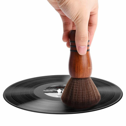 Soft LP Cleaning Brush Super Clean Anti-static Record Dust Remover Wooden Handle