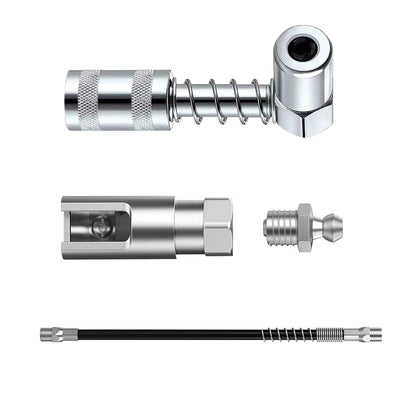 Grease Gun Coupler, 1/8 Inch NPT Right Angle Grease Coupler, 90 Degree