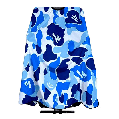 Xianjing Adult Barber Cape,Camo Camouflage One Size, Blue