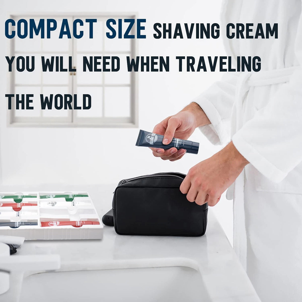 4 Packs Shaving Soap w/Shaving Bowl,Shaving Brush,Shaving 7 Piece Set