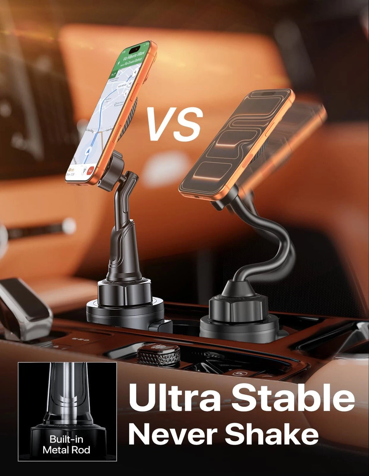 Miracase for MagSafe Car Mount, [Strong Magnetic] 2026 Hands Free Magnetic