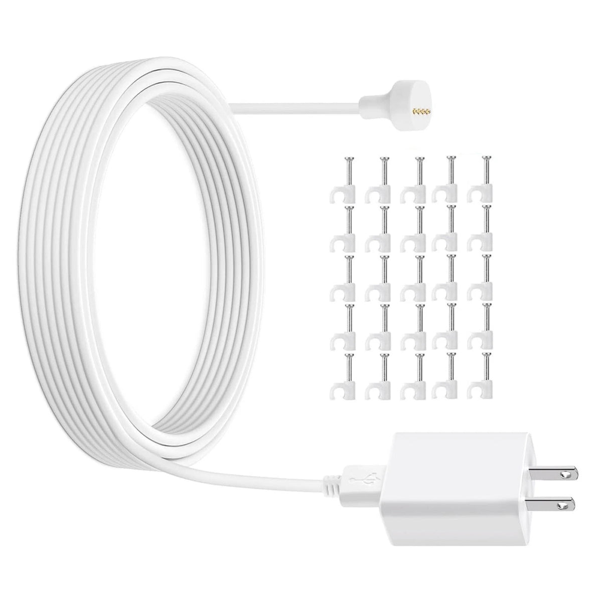 Outdoor Power Cable for Google Nest Cam Battery Magnetic Weatherproof 5.2M