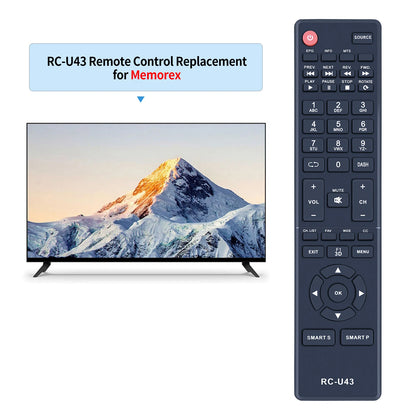 RC-U43 Remote Control For Memorex MLT3252 MLT5552 MLT4352