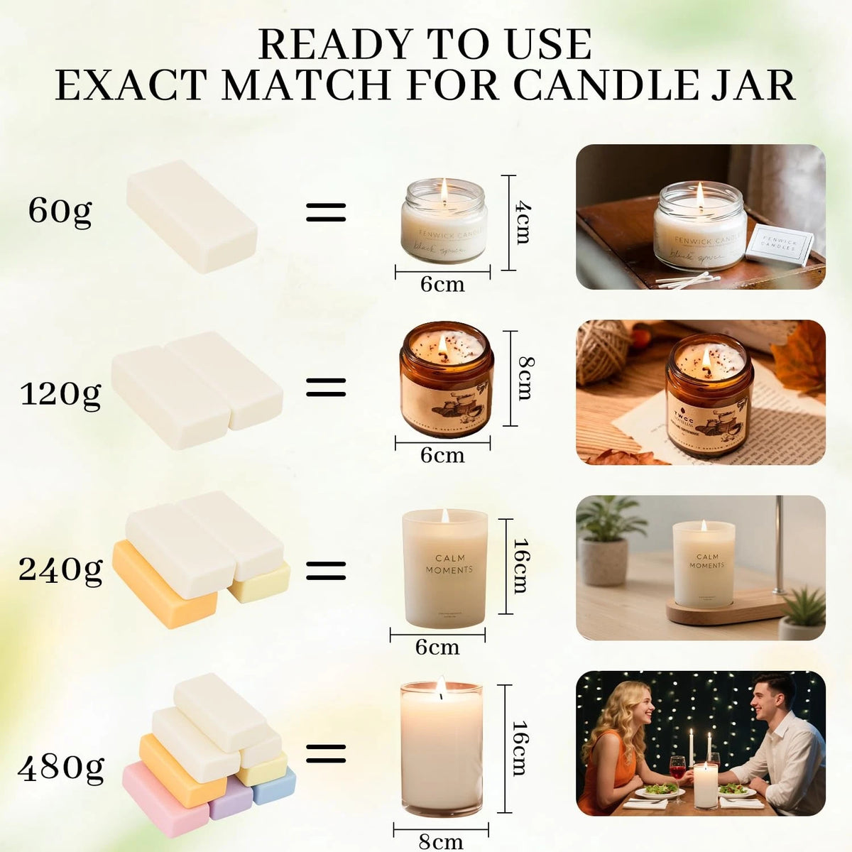 KEARLGMBH Wax Melter for Candle 4 inches x 5 x 5 inches, Sliver