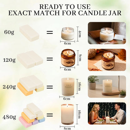 KEARLGMBH Wax Melter for Candle 4 inches x 5 x 5 inches, Sliver