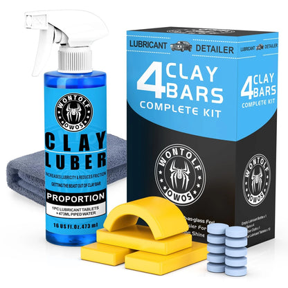 Wontolf Complete Clay Bar Kit, Car Detailing Kit for CLAYLUB01