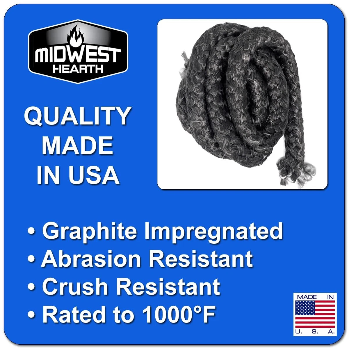 Midwest Hearth 3419 Encore Stove Gasket Kit for Vermont Castings Wood Black